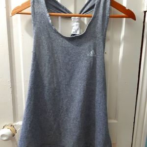 Women's Adidas grey tank top